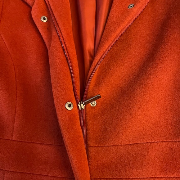 CALVIN KLEIN ANGORA & WOOL BLEND COAT, Size 2 - Picture 10 of 12